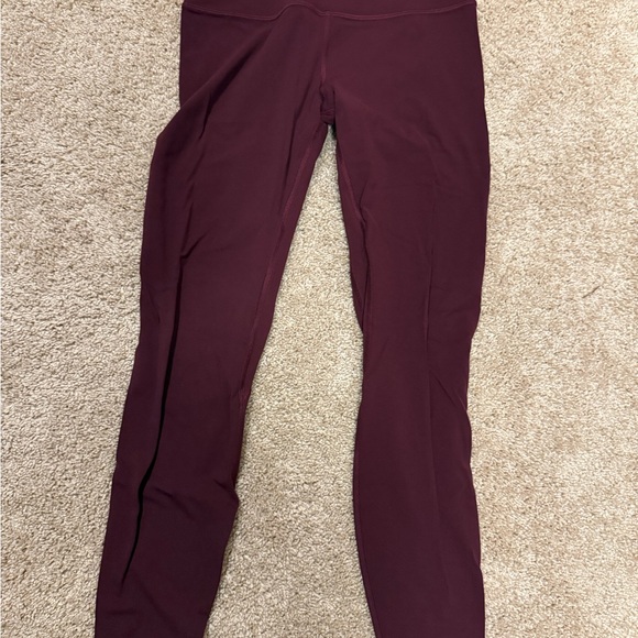 lululemon athletica Burgundy 25” Align Leggings size 8 like new - Picture 1 of 2